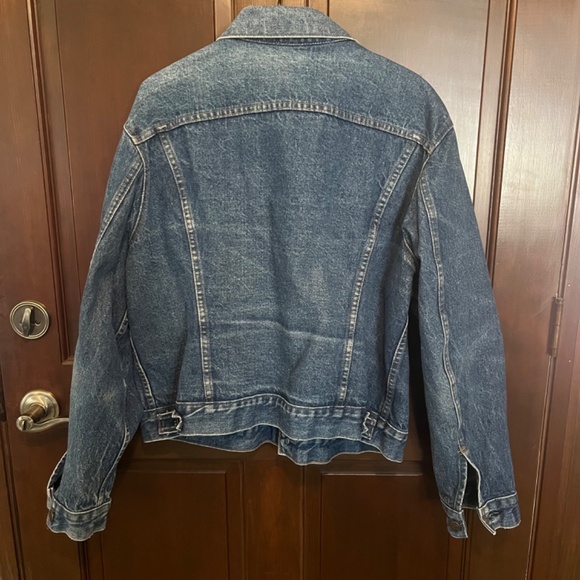 Levis 70s 80s Vintage Type III Denim Trucker Jeans Jacket Mens approx XL 44 - Picture 2 of 12
